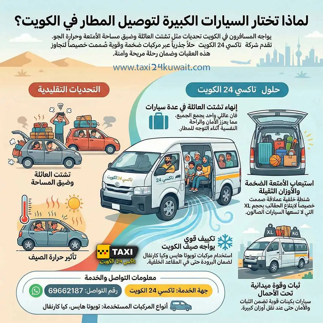 سيارة كبيرة لتوصيل المطار