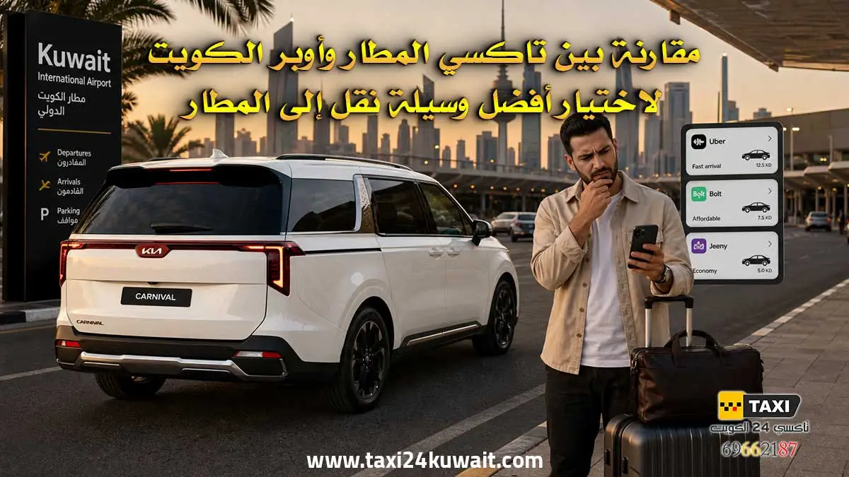 تاكسي المطار أم أوبر الكويت